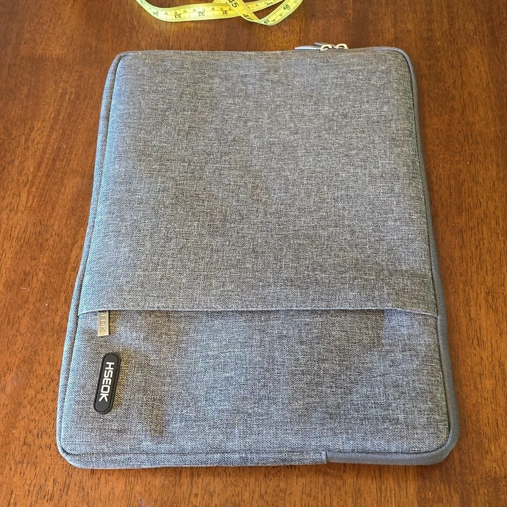 HSEOK Laptop Sleeve, Heather gray, 16in by 12in